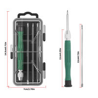 Kit de 4 tournevis de précision 120 mm à double embout H4 avec poignée à capuchon rotatif, mini-kit magnétique pour montres et bijoux