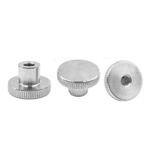DIN466 304 Stainless Steel Knurled Thumb Nuts Through Blind Holes Step Nut With Collar M2 M2.5 - Product Image 1