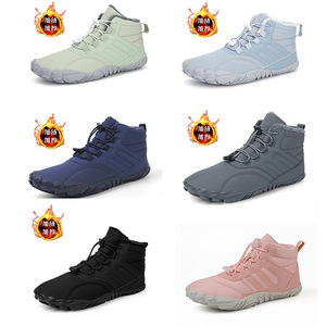 Unisex Winter Snow Boots Ankle Height Round Toe Synthetic Upper Plush Lining Waterproof Anti Slip Rubber Outsole EVA Midsole - Product Image 4