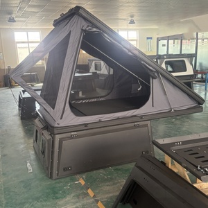 Aluminum Truck Bed with Hard & Rack Rooftop <b>Tent</b> for Pickup & Toyata Truck <b>Canopy</b> - Product Image 4