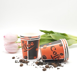 Printed Coffee Paper Cups Wholesale Disposable Cup Single Wall Paper Cup