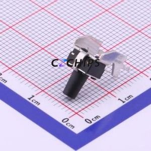 TS-1093B-A12B3-D2 Tactile Switch Through hole Component THT Switch Single Pole Single Throw Round Button 2.5N Right Angle Insert - Product Image 2