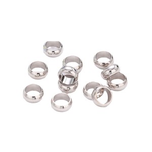 Perles d'abaque rondes de 6mm de diamètre extérieur, trou de 4.2mm, couleur or, pour la fabrication de bijoux, composants de bracelets et de colliers - Product Image 5