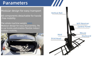 Faith Vertical 3D UV Inkjet Wall <strong>Printing</strong> Machine with Touch <strong>Screen</strong> 2400 DPI Intelligent Picture Wall and Mural Printer - Product Image 3