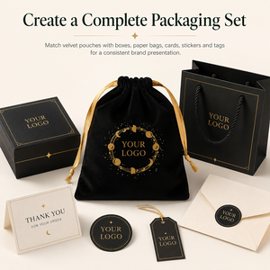 Pochettes à bijoux en velours avec logo personnalisé, sacs cadeaux noirs à cordon, pochettes en velours doux à poils courts pour <span class=keywords><strong>mariage</strong></span>, fête, emballage cosmétique - Product Image 6