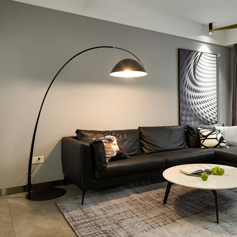 AOSIHUA Minimalist fishing lamp floor lamp living room sofa side design sense of atmosphere lamp Nordic light luxury