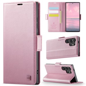 Étui <span class=keywords><strong>de</strong></span> téléphone en cuir <span class=keywords><strong>de</strong></span> luxe pour <span class=keywords><strong>Samsung</strong></span> Galaxy S25 Ultra S24 S23 A56, fermeture magnétique, <span class=keywords><strong>protection</strong></span> RFID, étui rabattable - Product Image 6