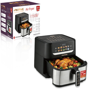 Freidora de Aire AKANE 1750W 6L Multiusos Hot 360 °   Circulación de Aire con 80% Menos Grasa, Control Digital para Pollo Asado, Papas Fritas y Pasteles - Product Image 1