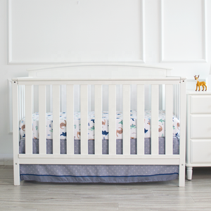 <strong>Blue</strong> Dinosaur Design Baby Set 3 Piece 100% Organic Cotton Printing <strong>Crib</strong> Bedding Set - Product Image 2