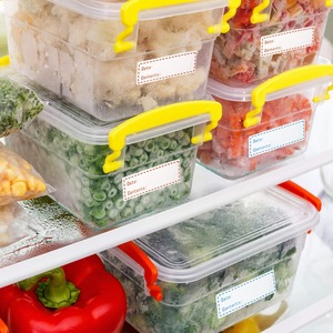 Durable Food Grade <strong>Labels</strong> - <strong>Water</strong>/Oil Proof <strong>Adhesive</strong> <strong>for</strong> Long-Term Freezer &amp; Fridge Storage