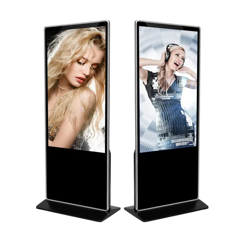 Hot 32" 43" 50" 55" 65" best quality full hd network digital signage free standing kiosk multimedia totem