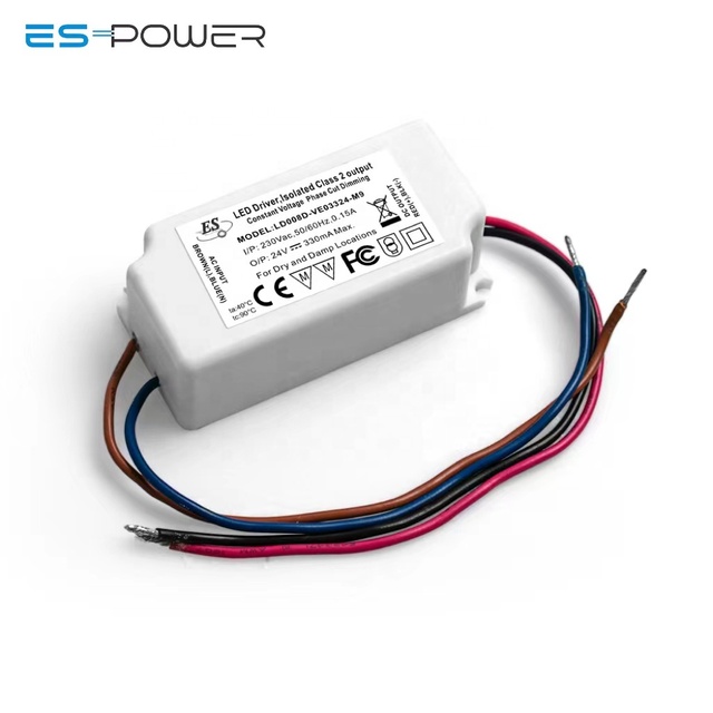 24V 8W Triac Dimmable LED Panel Light Driver Constant Voltage 0~660MA 12V 24V