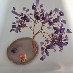 <b>Crystal</b> <b>Chip</b> Money Tree Palm Stone Ornament Home Decoration East China Sea Origin - Product Image 2