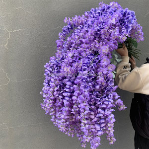 E-476 all'ingrosso della decorazione del soffitto dell'hotel della sala di nozze all'ingrosso del glicine <span class=keywords><strong>viola</strong></span> dei fiori dell'albero rami lunghi alla rinfusa - Product Image 1