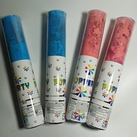 Nouveauté : Canon à confettis fumigènes non toxiques et biodégradables pour révélation du sexe, avec poudre, pour fêtes et activités en extérieur