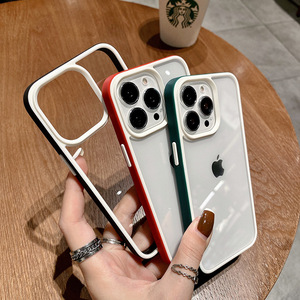 2022 nueva funda de lujo a prueba de golpes Color caramelo sólido funda de teléfono Clear <span class=keywords><strong>Space</strong></span> para <span class=keywords><strong>Iphone</strong></span> 14 13 Pro 15 pro Max - Product Image 1