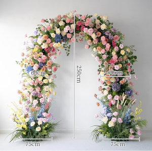 Nhiếp ảnh du lịch ngoài trời nền lụa cong hoa trang trí thân thiện với môi trường đám cưới rừng phong cách <span class=keywords><strong>Monet</strong></span> - Product Image 4