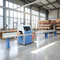 Scie à onglet CNC entièrement automatique pour la découpe d'angles et de traverses en bois, pour la fabrication de charpentes