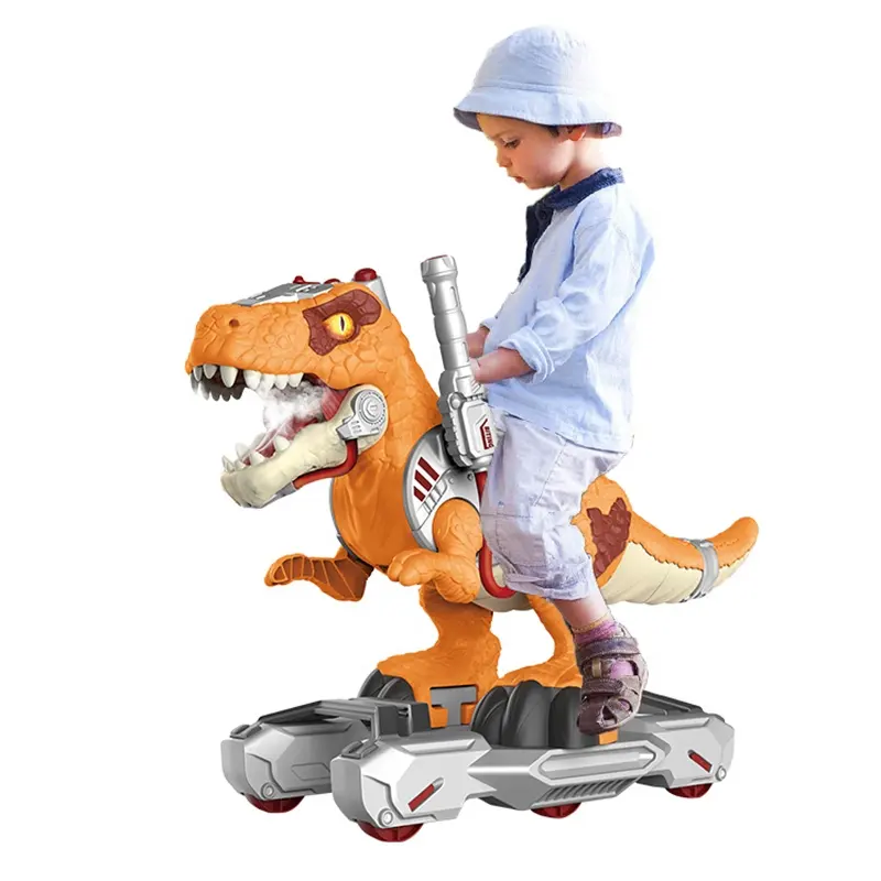Electric Dinosaur Kids Riding Scooters With Light Music Dino Walker Toddler Kids Ride On Cars Toys Dinosaur Large Cart Toys
