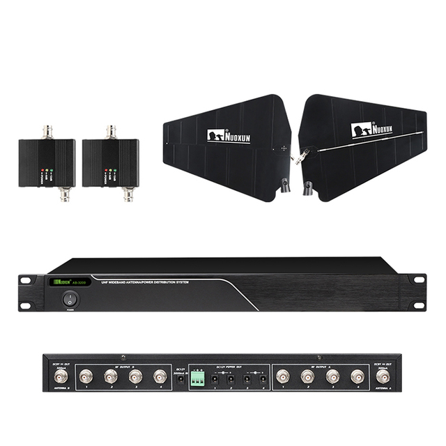 Signal Distribution System Booster Antenna Amplifier for UHF Wireless Microphone