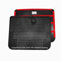 Panneau solaire flexible adhésif pour capot de voiture, entièrement noir, personnalisé, 90w 100w 120w, chargeur de batterie solaire 12V 18V