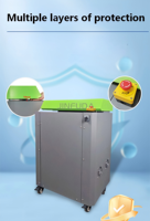 Machine de découpe industrielle robuste pour le recyclage du papier ondulé épais usagé, perforatrice, déchiqueteuse de carton et de boîtes en carton