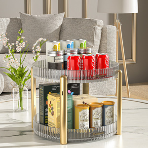 Lin Yu <b>Rotating</b> Cosmetic Storage <b>Shelf</b> Circular 18 In Multi Purpose Bathroom Desktop Organizer - Product Image 3