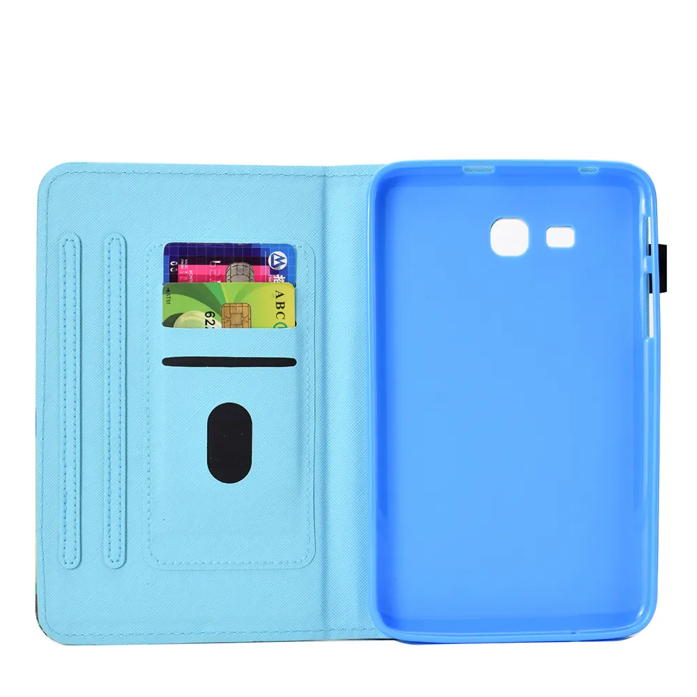 SM-T110 Cover untuk Samsung Galaxy Tab 3 Lite 7.0 Inch Case T111 Cover Funda Stand Shell Capa Coque Case Tablet