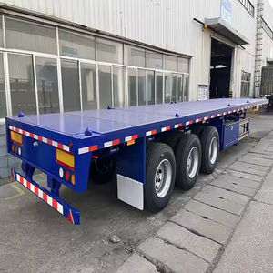 Semi-remorque à plateau plat de haute qualité à 4 essieux, 60 tonnes, semi-remorque porte-conteneurs à vendre - Product Image 6