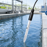 Sonda de pH de Alta Precisión con Precisión de 0.01pH, Rango Completo de 0-14pH, Resistencia Térmica y Compensación de Temperatura