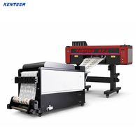 Mesin Cetak Kaos Otomatis High Speed 60cm DTF Printer dengan 2/4 Head I3200 dan Penggoyang Bubuk untuk Katun Poliester