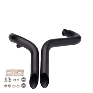 Tuyau d'échappement en acier inoxydable, pièces de <span class=keywords><strong>moto</strong></span> pour modèles Harley 883, noir mat, pour remplacement/réparation - Product Image 3