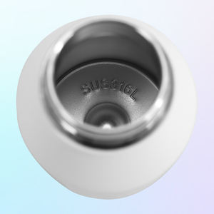 Small Double Wall Insulated Mug 304 Stainless Steel for Hot&Cold Drinks Leak Proof Water <b>Bottle</b> with Carry Handle - Product Image 5