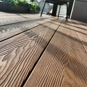 Nouveau revêtement de <span class=keywords><strong>terrasse</strong></span> composite creux en PVC imperméable de 18 mm, WPC, <span class=keywords><strong>bois</strong></span> co-extrudé, facile à installer, pour extérieur et jardin - Product Image 1
