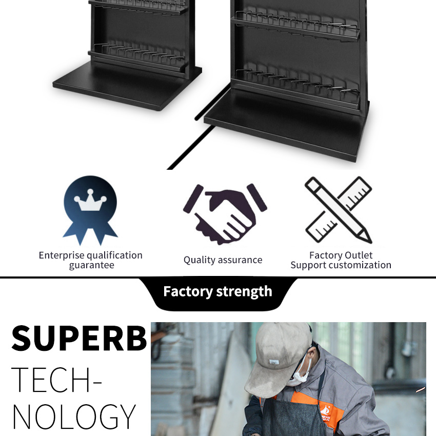 Tsianfan Custom Showroom Floor Quartz Stand Stone Sample Frame Artificial Tower Tile Display Rack Standing Marble Display Stand