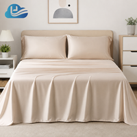 Juego de Ropa de Cama de Bambú Orgánico de 4 Piezas, 300 Hilos, Antibacteriano, Refrescante, Certificado por BSCI, Ecológico, para Hotel, Marca Cloudland