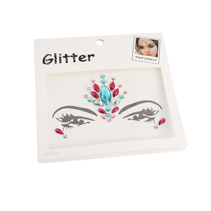 En gros adhésif gemmes <span class=keywords><strong>strass</strong></span> corps de tatouage temporaire autocollants de paillettes <span class=keywords><strong>maquillage</strong></span> visage bijoux pour la fête - Product Image 1