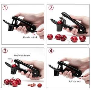 Tik Tok Offre Spéciale acier inoxydable <span class=keywords><strong>cerises</strong></span> Corer Pitter Tool Fruit Nuclear Corer Cherry Core Seed Remover - Product Image 5