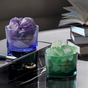Coffret cadeau personnalisé d'aromathérapie pour usage domestique et intérieur Motif solide Pierres de cristal écologiques Parfum de feu Huile essentielle - Product Image 1