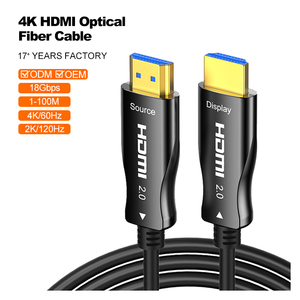 <span class=keywords><strong>Cable</strong></span> de Fibra Óptica <span class=keywords><strong>HDMI</strong></span> A020 de Alta Velocidad 4k 60Hz 18Gbps 10m 20m 30m 50m para Transmisión de Datos de Audio y Video - Product Image 1