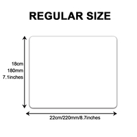 Alfombrilla de Ratón para Juegos de Anime OEM, Pequeña, Cuadrada, Blanca, Base de Goma Antideslizante, Superficie Lisa, Sublimable, Resistente al Agua
