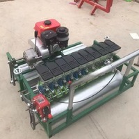 Semoir de Précision à Dix Rangs pour Petites Graines, Entraîné par Moteur à Essence, pour Semis de Légumes et Plants en Ferme et Jardin