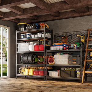 Scaffalatura Autoportante a 5 Ripiani in Acciaio Leggero con Protezione Anticorrosione Sistema di Scaffalature a Lunga Campata per Magazzino - Product Image 5