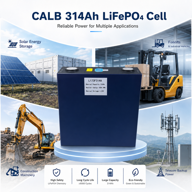 CALB Genuine 314Ah LiFePO4 Battery Cell, No Grade B, No Scrubbed, QR Authorized, 8000+ Cycles, Ready Stock, EU, US