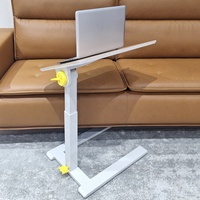 Table d'ordinateur portable pliable en acier moderne réglable en hauteur table de bureau à gaz pour chevet canapé pneumatique meubles de salon