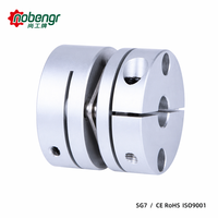 Coupleur à diaphragme à disque unique de précision en alliage d'aluminium SS304, à serrage, sans jeu, rigide, pour moteur pas à pas CNC, servomoteur, encodeur, entraînement