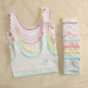 Conjunto de Sujetador de Algodón al por Mayor para Adolescentes, Niñas en Pubertad, Niñas de Primaria, 100% Algodón, Cómodo y Transpirable - Product Image 2