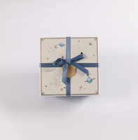 Boîte cadeau en papier personnalisée avec couvercle et base en ruban pour l'emballage des bougies, boîte d'emballage en carton recyclable