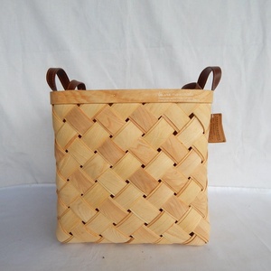 <span class=keywords><strong>Cesta</strong></span> de almacenamiento de astillas de madera tejida personalizada hecha a mano <span class=keywords><strong>30</strong></span> MOQ Caja de tejido de madera - Product Image 3