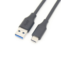 PD65W USB tipo C a USB 3,0 Cable negro Pvc Cable estándar personalizado 3a Cable Usb móvil de carga rápida Stock Rohs